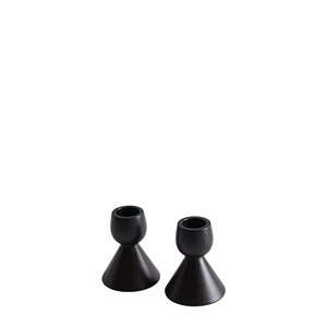 Slishty <b>Black</b> Steel Candle Stand Durable Home Decoration Taper Candle <b>Holder</b> Minimalist Design - Product Image 3