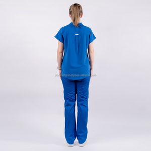 2026 High Quality Customizable Design Women's Stretch Scrub Set Poly Rayon Spandex Straight Leg Made Vietnam OEM Nurse Uniforms - Product Image 2