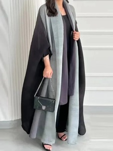 Women's Long Sleeve Anti-Wrinkle Lightweight Breathable Floor Length <b>Abaya</b> - Product Image 3