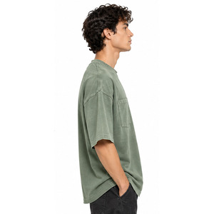เสื้อยืดโอเวอร์ไซส์ผู้ชาย ผ้าฝ้าย 100% เสื้อผ้าผู้ชาย สตรีทแวร์ ใส่ได้ทุกวัน เสื้อยืดพื้นฐาน ทรงหลวม สวมใส่สบาย เสื้อผ้าฤดูร้อน ทันสมัย - Product Image 3