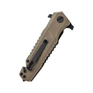 Cuchillo Plegable de Doble Hoja de Acero de Damasco OEM Personalizable con Mango de Madera, Hecho a Mano, para Caza y Camping al Aire Libre - Product Image 5