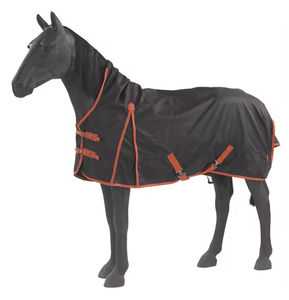 Couverture pour chevaux personnalisée en polyester imperméable toutes saisons, intérieur/extérieur, avec doublure en nylon, légère, pour l'équitation - Product Image 1