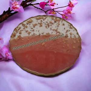New Arrival Design <b>Table</b> <b>Top</b> Decorative Epoxy <b>Resin</b> Coasters With Gold Trim <b>for</b> Dining <b>Table</b> - Product Image 5