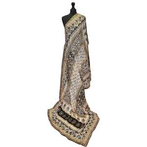Luxury Mirror Work Traditional Fashion Scarves Set Elegant <b>Embroidered</b> Traditional Pakistani Indian Women Wedding Accessories - Product Image 1