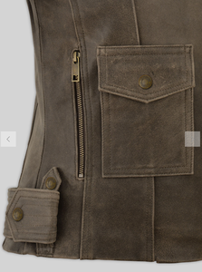 Veste en cuir pour femme modèle 2026, nouvelle mode, veste en cuir unisexe coupe-vent marron, styles personnalisés - Product Image 5