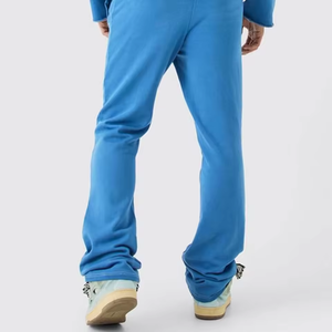 Ensemble de survêtement en molleton marron pour homme, sweat-shirt à capuche et pantalon de jogging, deux pièces, vêtements de sport d'hiver - Product Image 2