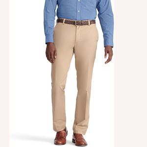 Pantalon chino décontracté pour homme, moderne, léger, en toile, coupe droite classique, vêtements décontractés élégants, logo personnalisé, vente en gros de chinos - Product Image 1