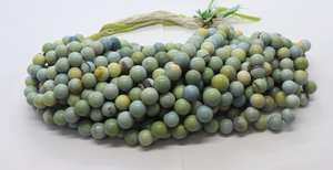 Cuentas de Ópalo Verde Natural AAA, Lisas y Redondas, de 8-9 mm, Cuentas de Ópalo Verde Redondas, Cuentas de Ópalo Verde Suelto de Primera Calidad - Product Image 2