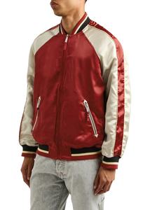 Veste de baseball coupe-vent grande taille à logo personnalisé pour hommes vestes universitaires en satin pour hommes - Product Image 3