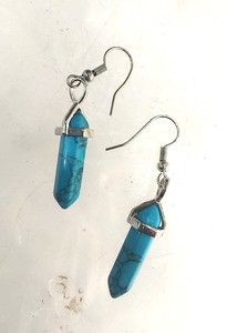 Pendientes de Piedras Preciosas Ecológicos al por Mayor, Pendientes de Turquesa, Artesanía de Cristal, Joyería de Moda para Mujer, Pendientes Curativos de Piedras Preciosas - Product Image 2