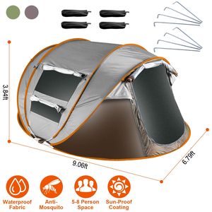 Tenda Istantanea Impermeabile con Montaggio Automatico e 4 Finestre con Zanzariera, Tenda Pop-Up per Escursionismo e Arrampicata, Borsa per il Trasporto Inclusa - Product Image 1
