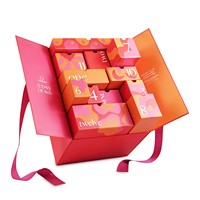 Boîte-cadeau de Noël en carton de luxe à double porte ouvrante pour cosmétiques, bijoux, chocolats