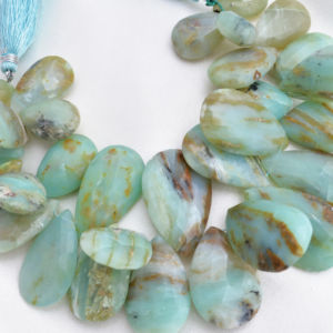 Ópalo Peruano Natural Facetado en Forma de Almendra, 1 Hilo, Natural, para la Elaboración de Joyería Fina, Piedras Preciosas - Product Image 1