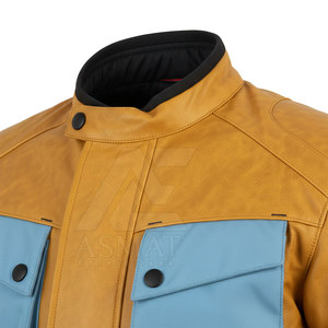 Blousons de moto en cuir de qualité professionnelle à vendre à bas prix, logo personnalisé disponible. - Product Image 3