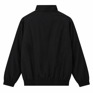 Ensemble de survêtement pour homme à col montant et fermeture éclair intégrale, veste à manches raglan et pantalon à jambe droite décontractée avec cordon de serrage – Vente en gros - Product Image 2