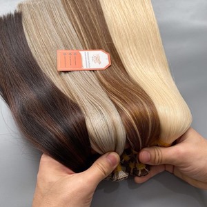 Trame nouée à la main super doublement étirée expédition rapide via UPS DHL FedEx prix de gros pour les extensions de cheveux humains colorés - Product Image 6