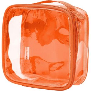 Borsa da viaggio trasparente approvata TSA 3-1-1 per articoli da toeletta, formato quart, custodia trasparente per liquidi, per sicurezza aeroportuale, riutilizzabile, sicura per il bagaglio a mano - Product Image 1