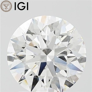 Sparkling Lab Grown Diamond 2.00 ct. ทรงกลมตัดเป็น8.07มม. ได้รับการรับรองจาก IGI สี F ความคมชัด VVS2สำหรับของขวัญแหวนดีไซเนอร์ - Product Image 1