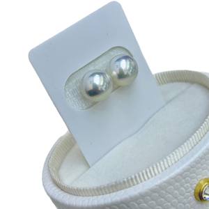 Pendientes de Perlas Naturales Redondas de 11-10 mm, Estilo Reina de las Nieves, con Brillo Completo y Belleza Impecable, 925 de Precisión - Product Image 5