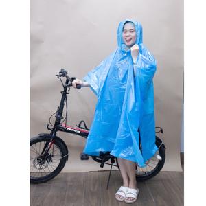 OEM ODM una sola persona impermeable 130cm PE plástico impermeable portátil ligero bicicleta lluvia capa Poncho impermeables - Product Image 4