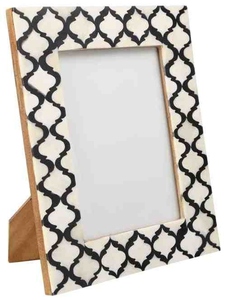 Cadre photo en os incrusté de qualité supérieure avec un design artisanal complexe, élégant pour la présentation de photos dans le salon, la chambre ou le bureau - Product Image 5