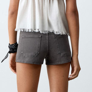 Shorts en jean pour femmes de haute qualité en coton confortable, avec strass, mode décontractée, shorts en jean d'été pour femmes - Product Image 2