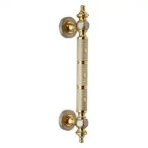 <b>Antique</b> Bronze Metal Cabinet Pull Handle With Ornate Design Drill Installation - Product Image 3