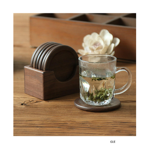 Vintage Rustic Round Heavy Duty Wooden Coasters Commercial Barware Hot Drink Tabletop for Restaurants Decorative Placemats Pads - Product Image 4
