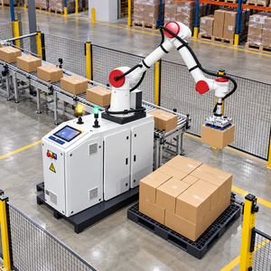 Robot collaboratif industriel de palettisation à faible bruit, cobot de collaboration humaine, 6 axes, vertical, avec pinces multi-articulées - Product Image 1