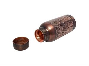 Copper Water <b>Bottle</b> with Double Wall Straw & Handle-Copper-Charged Water for Empty Stomach Health - Product Image 3