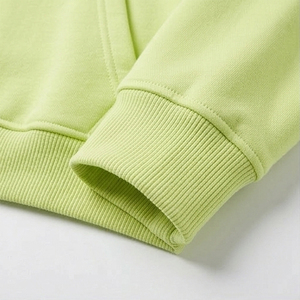 Sweat-shirt à capuche unisexe vert lime oversize en molleton décontracté avec poche, coupe classique, vente en gros - Product Image 5