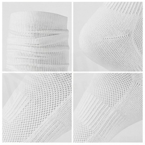 North Approach <b>Knee</b> <b>High</b> <b>Socks</b> White Solid Knitted Breathable Casual for Adults - Product Image 4