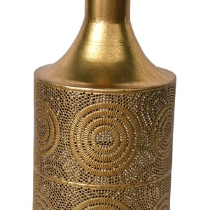 Handmade Brass Tabletop <b>Vases</b> <b>Set</b> Bohemian Style Decor Golden Engraved Metal <b>Vase</b> for Housewarming Gift - Product Image 5