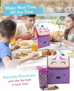 Sac à déjeuner isotherme Wilson Unicorn pour enfants avec porte-bouteille, sac à déjeuner pour enfants, sac à déjeuner pour étudiants, voyage scolaire, camping, pique-nique - Product Image 5