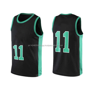 Custom Wholesale Design Retro Sublimation Reversible Basket Ball Kids Singlets Vests Kit Set Shirt Men Basketball Uniform Jersey - Product Image 2