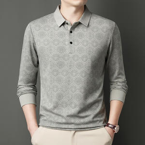 Polo de Manga Larga para Hombre, Nuevo, a la Moda, de Alta Calidad, Cómodo, Transpirable, para Verano - Product Image 1