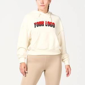 Sudadera con Capucha Personalizada para Mujer, de Algodón y Felpa, Corte Regular, Bordado 3D, Sudadera Deportiva de Alta Calidad - Product Image 4