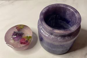 Caja de Joyería de Resina Floral Hecha a Mano, Premium y Personalizada, Organizador Decorativo para Guardar Objetos Pequeños, Estuche de Regalo de Resina para Joyas - Product Image 4