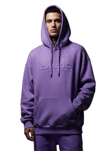 Sudadera con Capucha de Lujo con Pedrería para Hombre, 500 g/m², Lavado Ácido, Corte Holgado, Oversize, Logotipo Personalizado, Estilo Urbano, OEM - Product Image 1