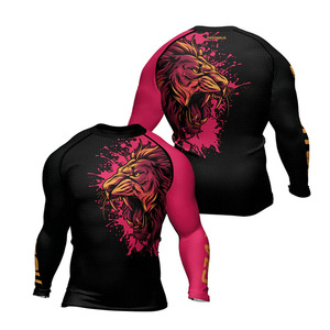 Nouveau Rashguard Anti-UV à Manches Courtes Premium 2026 pour Jiu Jitsu, MMA, Grappling, BJJ, Boxe – Vente en Gros OEM – Noir Multicolore - Product Image 6