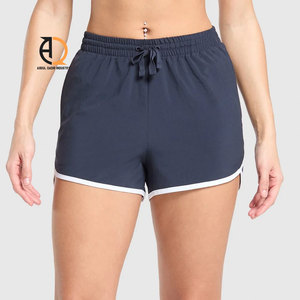 American Women's Casual Summer Drawstring Shorts Solid Color Elastic - Product Image 5