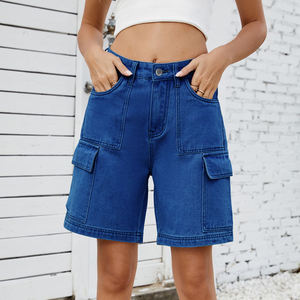Shorts de Mezclilla para Mujer al por Mayor, Shorts de Tela de Mezclilla Ligera, Shorts de Mezclilla Casuales de Verano, Empaque Personalizado - Product Image 5