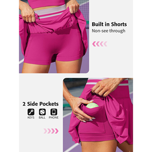 Women’s Pickleball Tank Top and Skort Summer Courtwear Women’s Pickleball Set Breathable Tank and Skort Outfit - Product Image 6