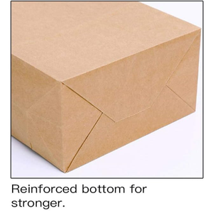 ถุงของขวัญกระดาษคราฟท์รักษ์โลกพร้อมหูหิ้วแบบไดคัท สำหรับงานปาร์ตี้ ของชำ ของฝาก ช้อปปิ้ง และใส่กลับบ้าน - Product Image 5