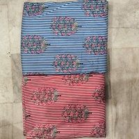 Sacs en tissu de coton imprimé de qualité supérieure, à rayures florales, écologiques, biologiques, antibactériens, à séchage rapide, légers, en textile indien