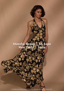 Robe longue plissée style bohème pour femme, col halter, dos nu, motif floral, taille empire, pour l'été et la plage, assortiment varié - Product Image 3