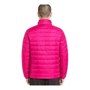 Chaqueta Acolchada Rosa Intenso, Ligera y Cálida para Invierno, con Cuello Alto y Cierre Completo, Abrigo Casual Cortavientos para Exteriores - Product Image 2