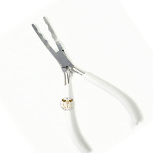 Pince classique professionnelle en acier inoxydable à maintien robuste pour extensions capillaires, outil de pose et de retrait de micro-anneaux et de nano-perles - Product Image 5