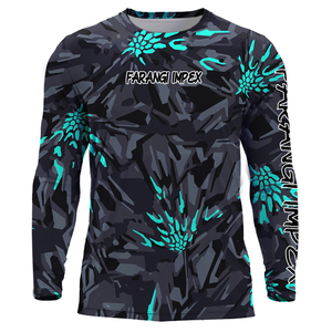 Camiseta Deportiva Personalizada Color Verde Azulado con Sublimación, Secado Rápido, UPF 50, Poliéster, Ventilación Lateral de Malla, Panel Trasero de Malla - Product Image 4