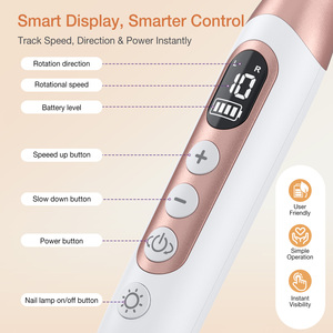 Nouvelle perceuse à ongles rechargeable USB 2 en 1 portable avec lampe UV pour séchage rapide des ongles pour manucure - Product Image 3